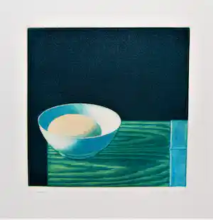 Joop Vegter - Kom met ei - mezzotint - verkocht voor € 100!