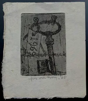 Jos van den Berg - Ets - 1968 kopen? Bied vanaf 29!