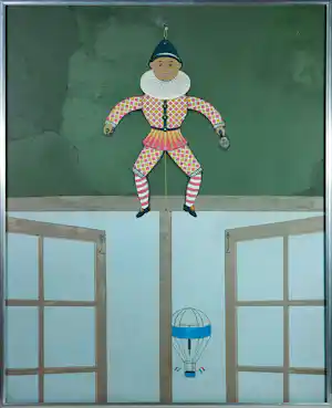 Kees Balvers - Acryl op doek, Trekpop- Ingelijst kopen? Bied vanaf 100!
