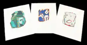 Jeroen Krabbé - Lot van drie litho's uit de 'Chateau de Maimbray' - serie verkocht voor € 100!