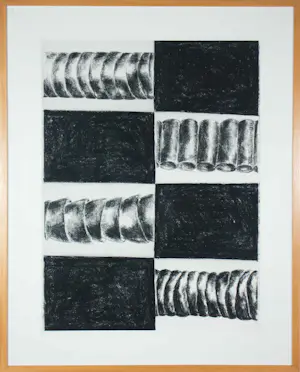 Gerard Spaan - en anderen, Lot van 8 abstracte kunstwerken in diverse technieken - Ingelijst kopen? Bied vanaf 100!