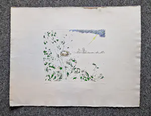 Pieter Holstein - grote handgekleurde ets "Kracht" - voor Prent 190 - potloodgesigneerd kopen? Bied vanaf 39!