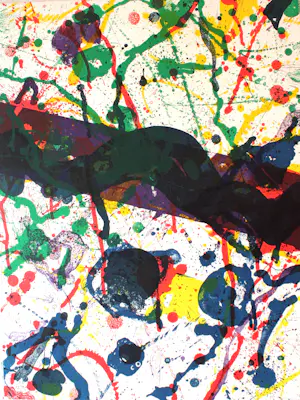 Sam Francis - "Poèmes dans le ciel" 1986 - Lithographie auf Rives-Velin kopen? Bied vanaf 120!