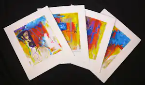 Piotr Konkel - Serie van 4 zeefdrukken, The horse & Eternal Embracement & The Tree & Union kopen? Bied vanaf 40!