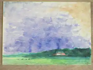 Cornelia C. J. van Trigt-Hoevenaar - Duinen Noordwijk - Gemengde techniek verkocht voor € 35!