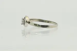 20- Elegant 14K wit gouden solitair ring briljant geslepen (H/si) 0.20) diamant kopen? Bied vanaf 210!