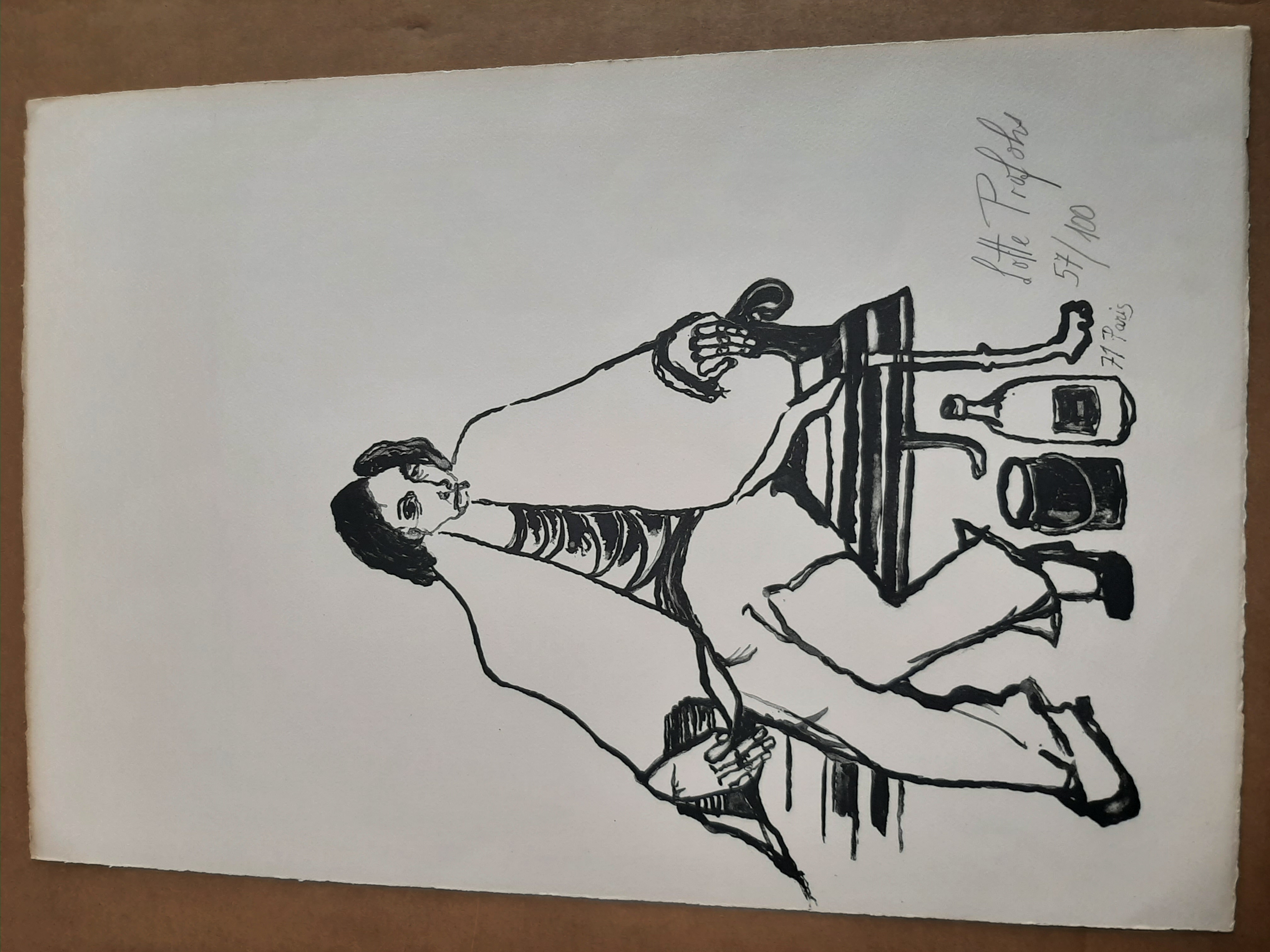Lotte Profohs - Litho, Titel, Op het parkbankje kopen? Bied vanaf 40!
