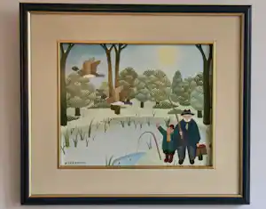 Wim van Rompuy - Vissen in de winter verkocht voor € 185!