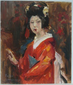 Niet of onleesbaar gesigneerd - Frits Langeveld--geisha. kopen? Bied vanaf 10!