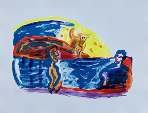 Pieter Defesche - Landschap met figuren kopen? Bied vanaf 65!