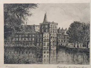 Jan Zwerver - Vijverberg te 's Gravenhage kopen? Bied vanaf 20!