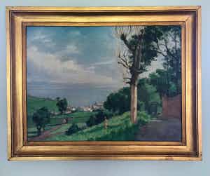 Sonia Abeloos - Prachtig schilderij - Gesigneerd - "Watchet" verkocht voor € 200!
