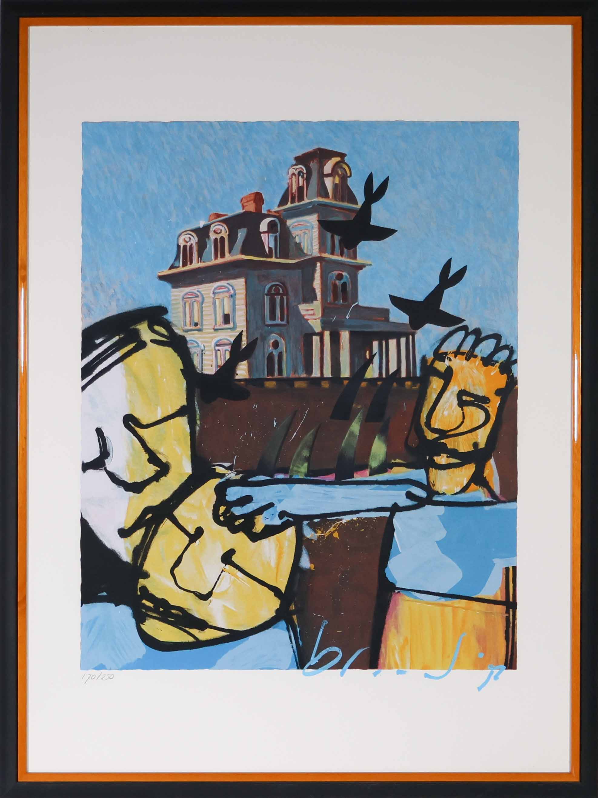 Herman Brood - Zeefdruk, Psycho - Ingelijst kopen? Bied vanaf 450!
