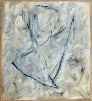Rob Lodder - Acryl op doek, Zonder titel II - Ingelijst (Zeer groot) verkocht voor € 81!