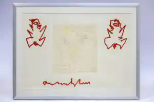 Anton Heyboer - Bijzonder werk, acryl met potlood kopen? Bied vanaf 125!