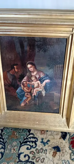 Niet of onleesbaar gesigneerd - Vrouw en man met 2 baby's kopen? Bied vanaf 1!