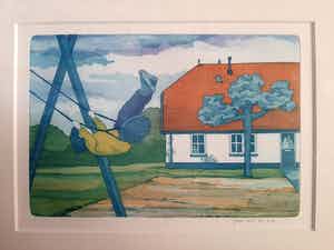Guus Kuit - Kind op schommel verkocht voor € 45!