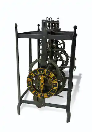 Klokken - Zeer groot en uniek klokwerk verkocht voor € 1405!