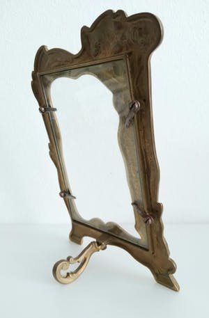 Brons (Onbekend) - sierlijke art nouveau (foto) lijst kopen? Bied vanaf 45!