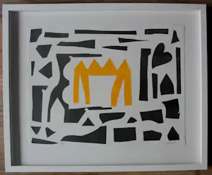 Klaas Gubbels - Ingelijste zeefdruk: Zonder titel - 2002(Nieuwe lijst!) kopen? Bied vanaf 850!