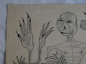 Niet of onleesbaar gesigneerd - Pentekening , “Surrealistische voorstelling” – gesigneerd - 1938 kopen? Bied vanaf 1!