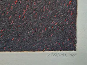Andrzej Pietsch - Große handkolorierte Radierung "The Black - Red" sehr limiet. auflage (50) kopen? Bied vanaf 92!