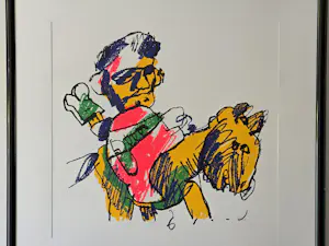 Herman Brood - Man met Paard - Handgesigneerd - 27/200 kopen? Bied vanaf 430!
