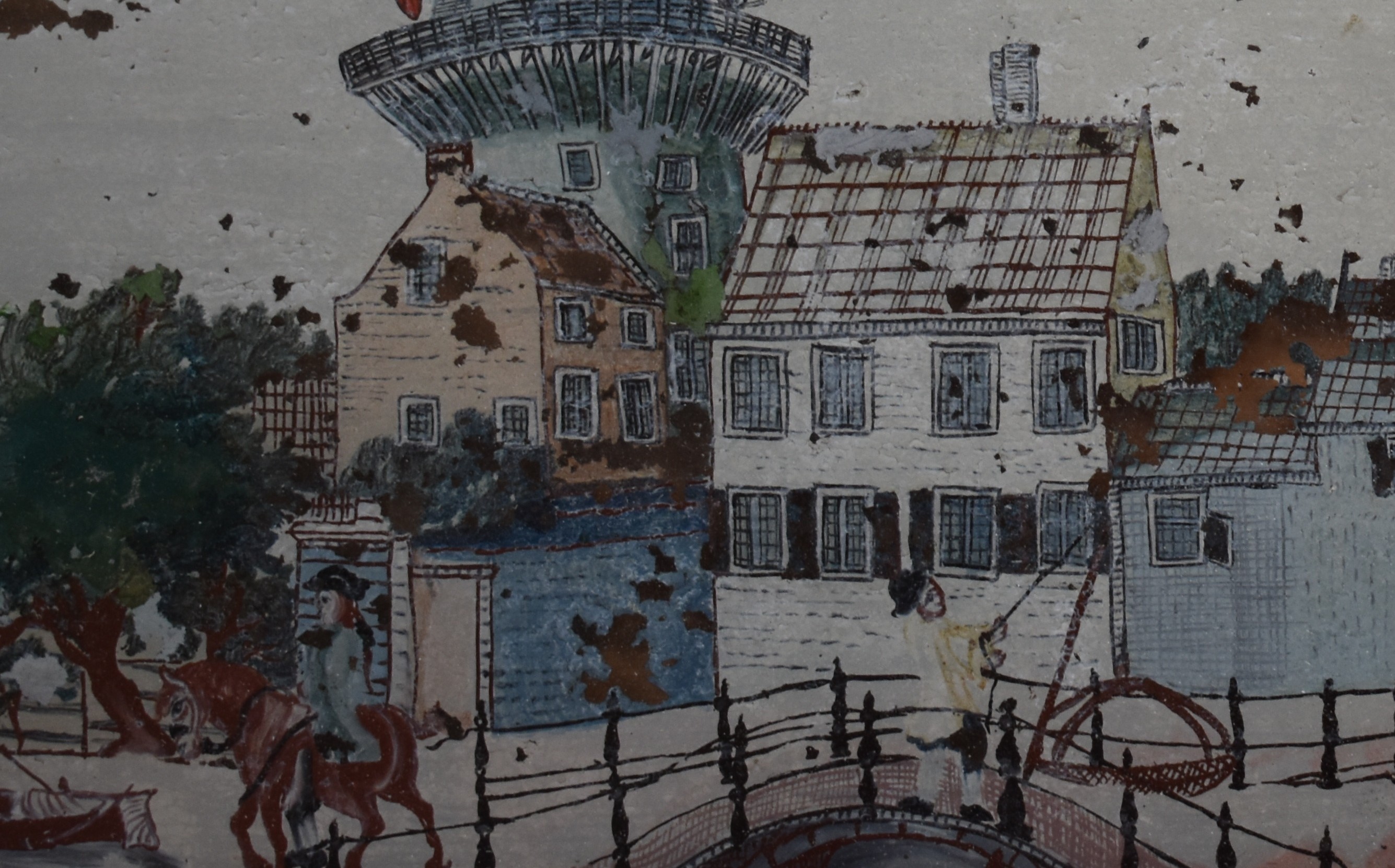 Niet of onleesbaar gesigneerd - Gesigt van de Losduinscheweg DenHaag omstreeks 1750 kopen? Bied vanaf 1!