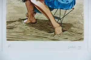 Erlend Steiner Lovisa - Ingekleurde ets, Margo III - Ingelijst kopen? Bied vanaf 40!