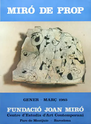 Joan Miro - Affiche “Miró de Prop - Barcelona, 1985”. Gesigneerd in de plaat. kopen? Bied vanaf 25!