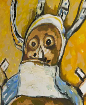 Lucebert - El Nacimiento - Groot werk in olieverf op doek kopen? Bied vanaf 5800!