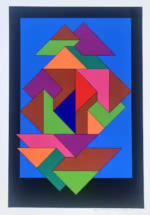 Guy Vandenbranden - Gesigneerde zeefdruk, 1977 verkocht voor € 245!