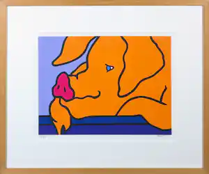 Shunyam - Zeefdruk, Dreaming - Ingelijst verkocht voor € 35!