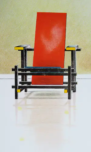 Willem van Veldhuizen - Minimalistisch hollands interieur, litho kopen? Bied vanaf 50!