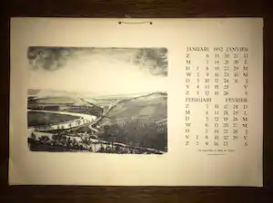 Wim Zwiers - Kalender jaar 1952 verkocht voor € 1!