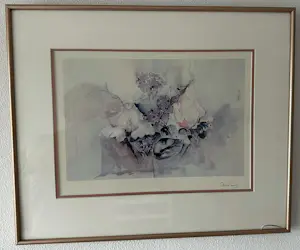 Anita Duijf - 2x grafiek bloemen kopen? Bied vanaf 100!