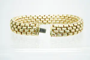 25 - 18 karaats geelgouden mesh schakel armband kopen? Bied vanaf 2680!
