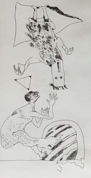 Lucebert - handgesigneerde ets | 'Derde gezicht | 1974 (INGELIJST) kopen? Bied vanaf 300!
