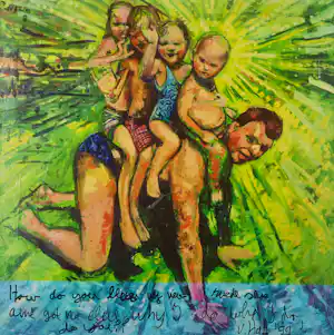 Jurriaan van Hall - Giclée op doek, 'How do you like my new suede shoe (...)' kopen? Bied vanaf 50!