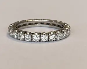 Platina  alliance ring met diamanten ca 1,40 crt kopen? Bied vanaf 1200!