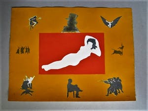 Arnaiz Doroteo - Prominent Spaans Graficus - Grote Ets "Mujer desnuda" - gesigneerd kopen? Bied vanaf 10!