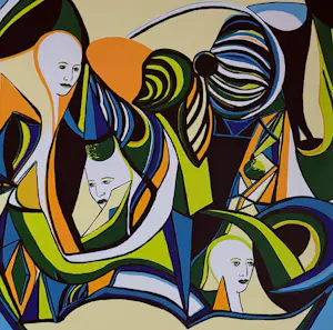 Maartje Wijngaarden - “Faces”. Handgesigneerd en genummerde zeefdruk. kopen? Bied vanaf 35!