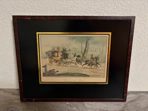 Victor Adam - Triptiek van 3 x 19e-eeuwse Handgekleurde Lithografieën (Paardenkoetsen) kopen? Bied vanaf 240!