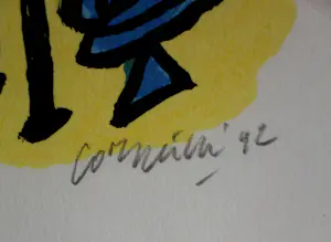 Corneille - Ingelijste zeefdruk: Trois images d'un été - 1992 kopen? Bied vanaf 225!