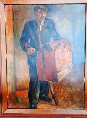 Jaap Min - Jaap Min (1914-1987) - Man met orgel verkocht voor € 210!