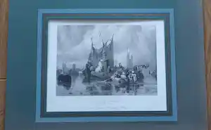 Joseph Clayton Bentley - Antieke staalgravure River Dorte, Holland (Dordrecht) – ca. 1830 kopen? Bied vanaf 70!