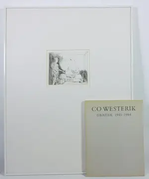 Co Westerik - Ets, Mensen en Objecten - Ingelijst (inclusief boek) kopen? Bied vanaf 130!