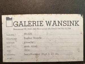 Eugène Brands - Zonder Titel kopen? Bied vanaf 799!