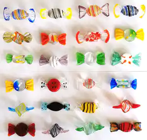 Seguso - 24x Murano Glas Snoepjes / Bonbons / Sweets - Vintage Kunst Venetië verkocht voor € 80!