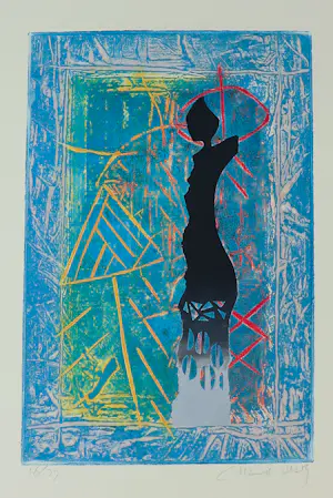 Chabab Tayefeh Mohajer - Gemengde druktechniek, Lot van 11 abstracte composities + boek kopen? Bied vanaf 300!